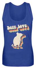 Zeigt degu love vintage retro geschenk fur besitzer von degus frauen tanktop in Farbe Pinky