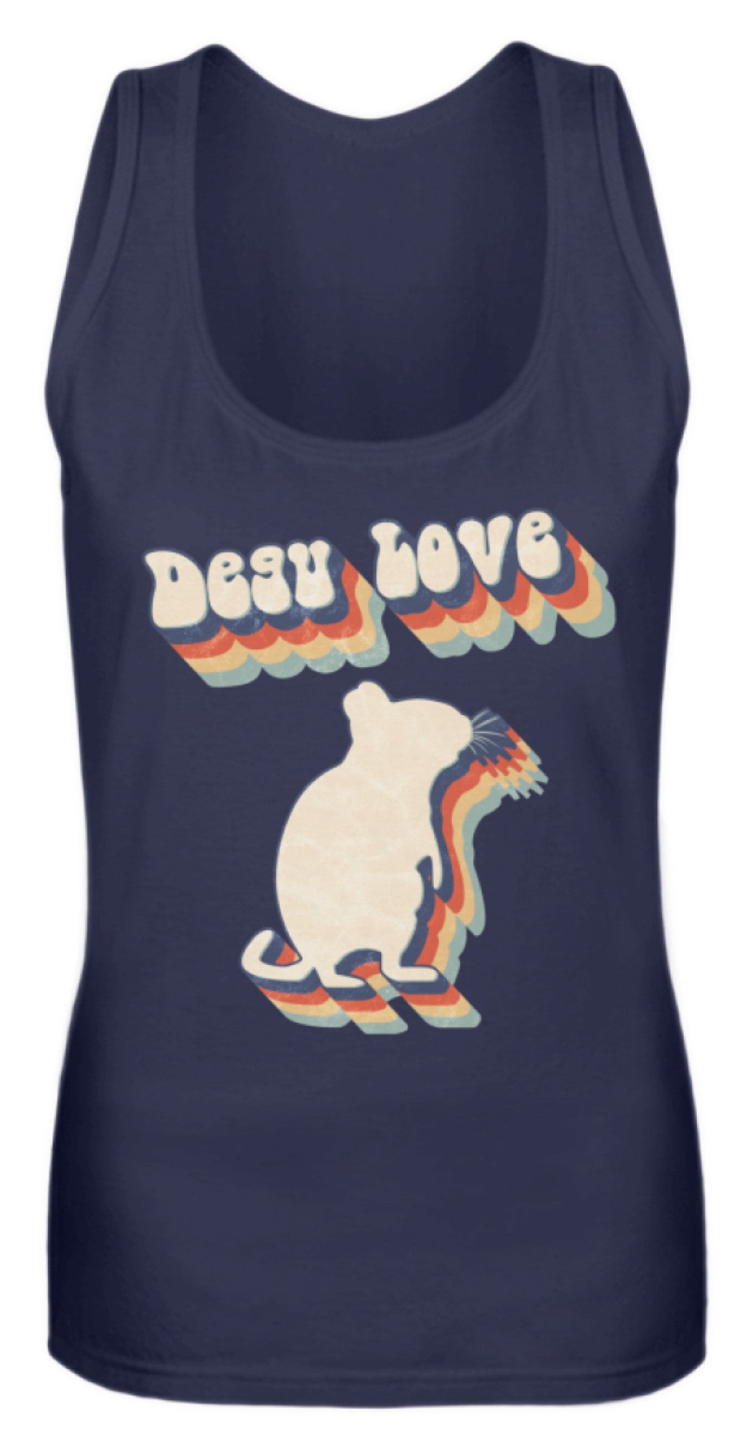 Zeigt degu love vintage retro geschenk fur besitzer von degus frauen tanktop in Farbe Purple