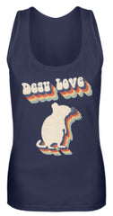 Zeigt degu love vintage retro geschenk fur besitzer von degus frauen tanktop in Farbe Purple