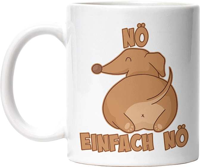 Nö Einfach Nö Dackel Lustige Kaffeetassee online kaufen Geschenkidee