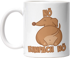 Nö Einfach Nö Dackel Lustige Kaffeetassee online kaufen Geschenkidee