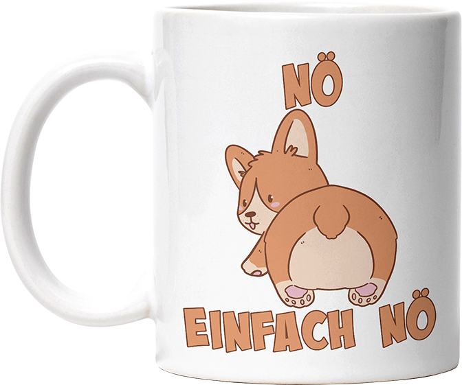 Nö Einfach Nö Corgi Lustige Kaffeetassee online kaufen Geschenkidee