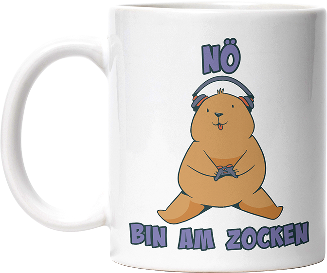 Bär Nö bin am zocken Lustige Kaffeetassee online kaufen Geschenkidee
