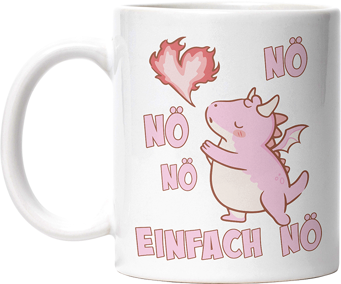 Nö Einfach Nö Drache Lustige Kaffeetassee online kaufen Geschenkidee