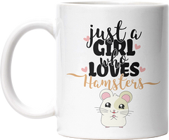 Just A Girl Who Loves Hamsters Lustige Kaffeetassee online kaufen Geschenkidee