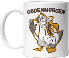 Godenmorgen Plattdeutsch Möwe Lustige Kaffeetassee online kaufen Geschenkidee