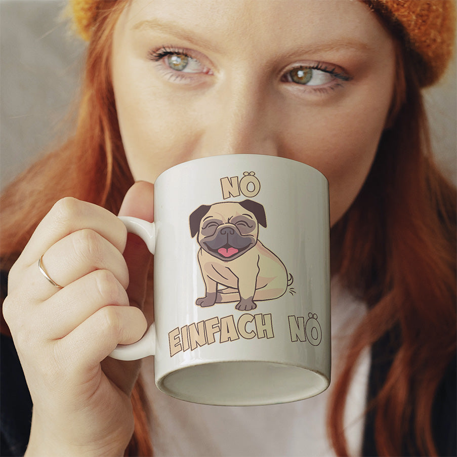 Nö Einfach Nö Mops 1 Lustige Kaffeetassee online kaufen Geschenkidee