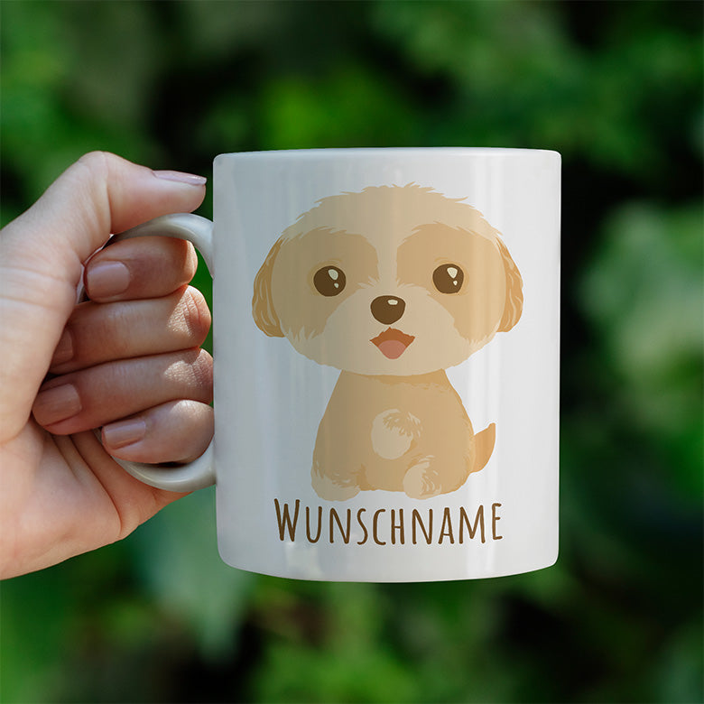 Maltipoo Personalisierbar Name Lustige Kaffeetassee online kaufen Geschenkidee