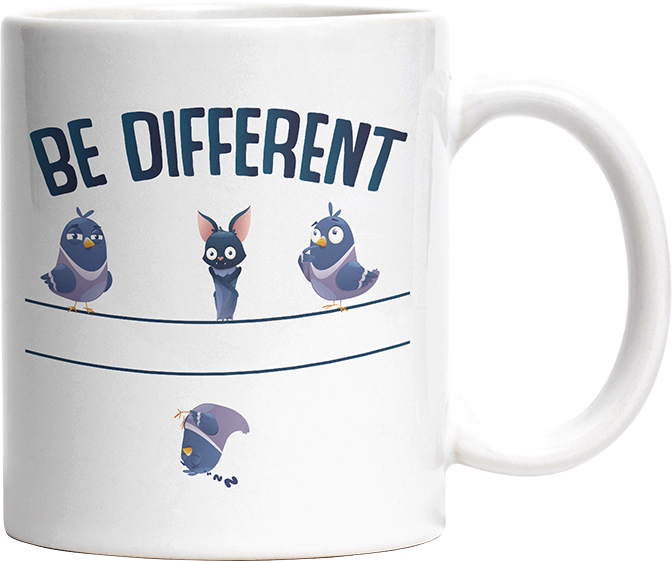 Be different Bat Witzige Tasse kaufen Geschenk