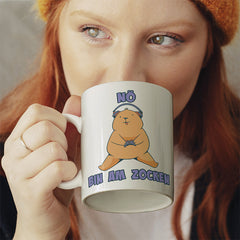 Bär Nö bin am zocken Lustige Kaffeetassee online kaufen Geschenkidee