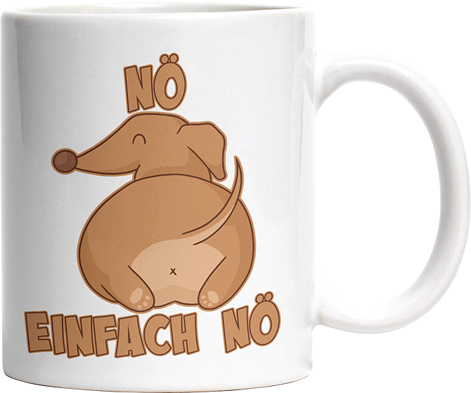 Nö Einfach Nö Dackel Witzige Tasse kaufen Geschenk