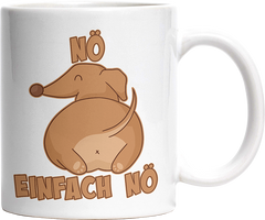 Nö Einfach Nö Dackel Witzige Tasse kaufen Geschenk
