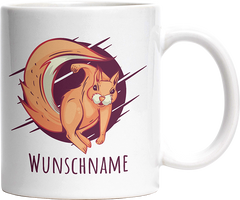 Eichhörnchen Personalisierbar Name 2 Witzige Tasse kaufen Geschenk