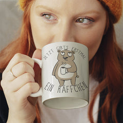 Jetzt gibts erstmal ein Käffchen Bär 2 Lustige Kaffeetassee online kaufen Geschenkidee