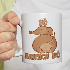 Nö Einfach Nö Dackel Lustige Kaffeetassee online kaufen Geschenkidee