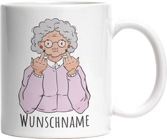 Alte Dame Kaffee Personalisierbar Name Witzige Tasse kaufen Geschenk