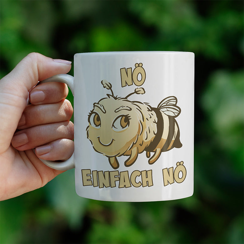 Nö Einfach Nö Biene 2 Lustige Kaffeetassee online kaufen Geschenkidee