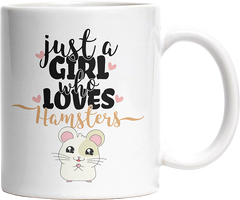 Just A Girl Who Loves Hamsters Witzige Tasse kaufen Geschenk