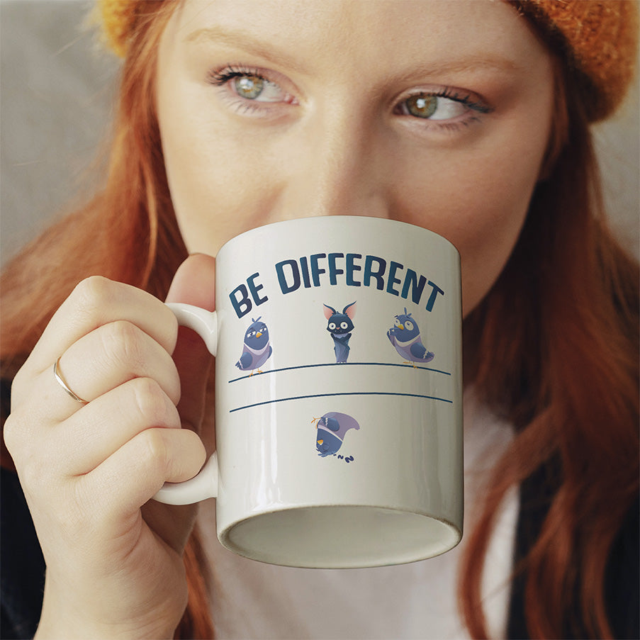 Be different Bat Lustige Kaffeetassee online kaufen Geschenkidee