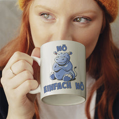 Nö Einfach Nö Hippo Lustige Kaffeetassee online kaufen Geschenkidee