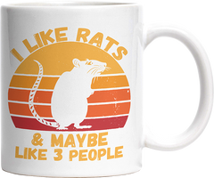 I like rats and maybe like 3 more people Witzige Tasse kaufen Geschenk