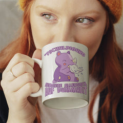 Tschuldigung reagiere allergisch auf Dummheit Nashorn Lustige Kaffeetassee online kaufen Geschenkidee