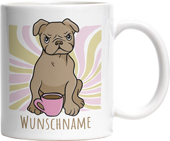 Bulldogge Personalisierbar Name Witzige Tasse kaufen Geschenk