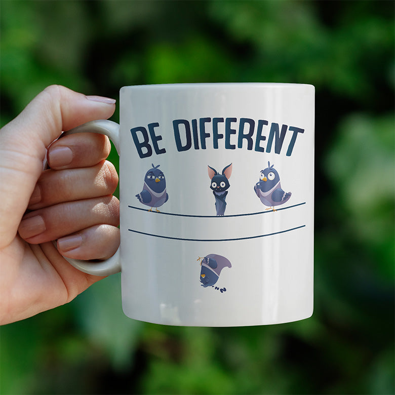 Be different Bat Lustige Kaffeetassee online kaufen Geschenkidee