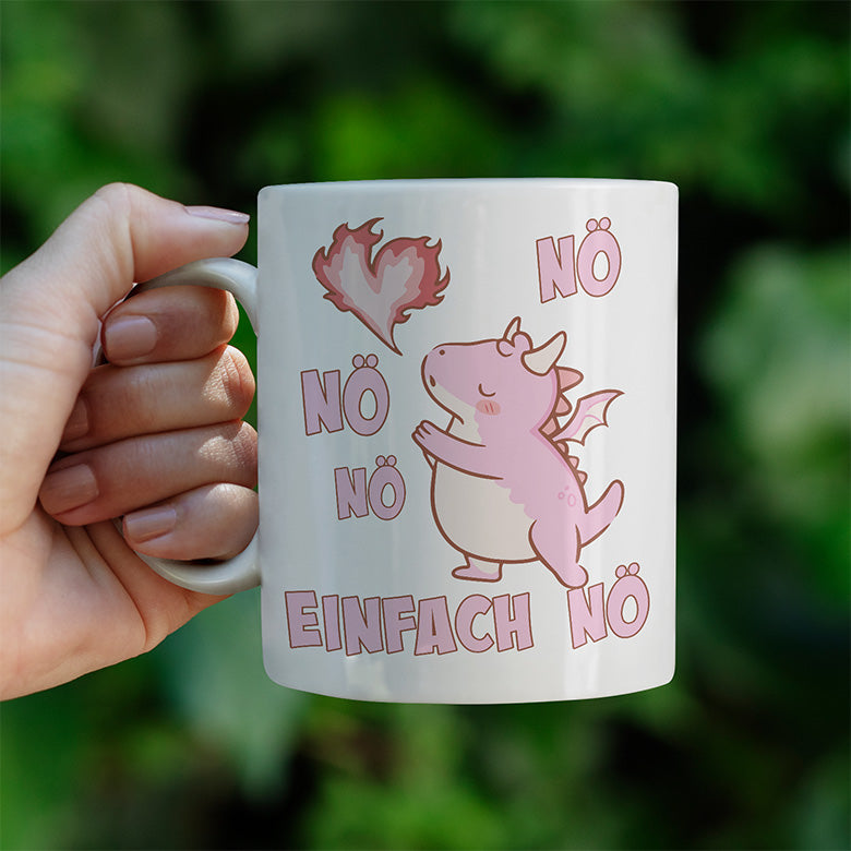 Nö Einfach Nö Drache Lustige Kaffeetassee online kaufen Geschenkidee