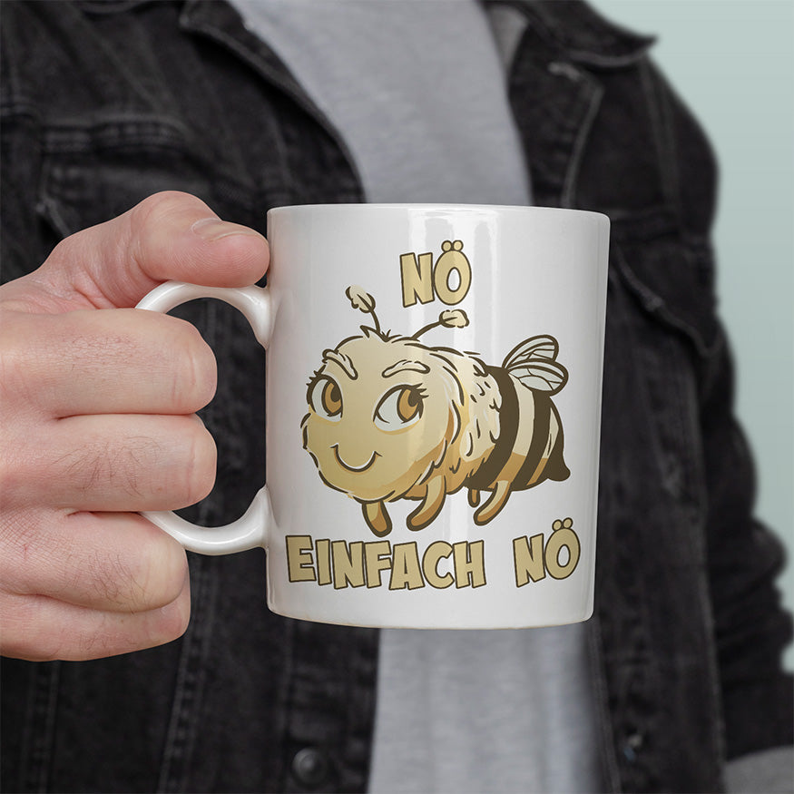 Nö Einfach Nö Biene 2 Lustige Kaffeetassee online kaufen Geschenkidee