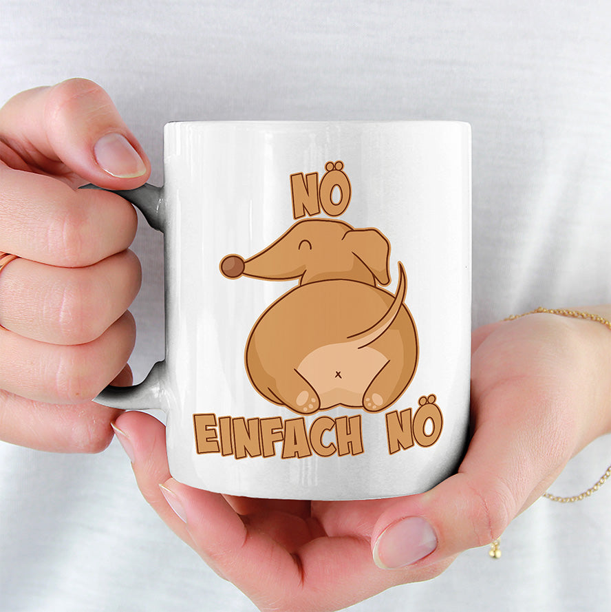 Nö Einfach Nö Dackel Lustige Kaffeetassee online kaufen Geschenkidee