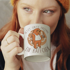 Jetzt gibts erstmal ein Käffchen Faultier 4 Lustige Kaffeetassee online kaufen Geschenkidee