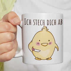 Ich stech dich ab Hühnchen Lustige Kaffeetassee online kaufen Geschenkidee