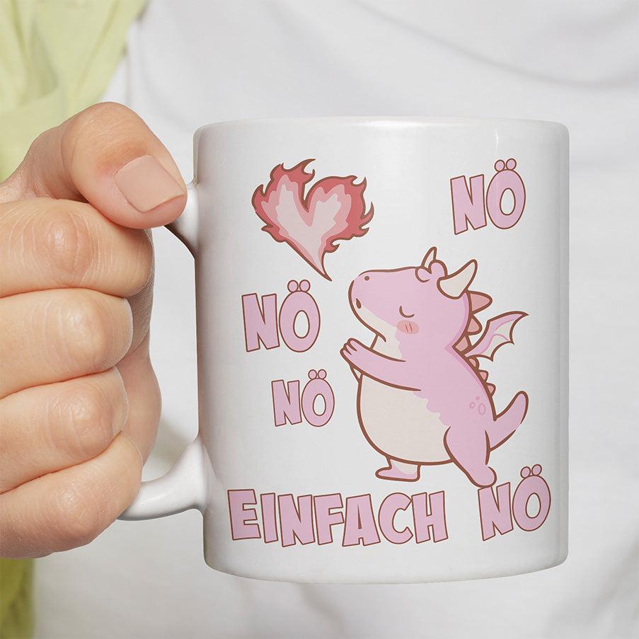 Nö Einfach Nö Drache Lustige Kaffeetassee online kaufen Geschenkidee