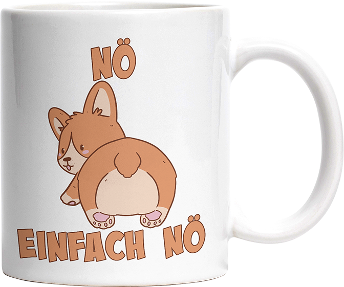 Nö Einfach Nö Corgi Witzige Tasse kaufen Geschenk
