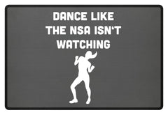 Zeigt funny saying dancing amp nsa fussmatte in Farbe Mausgrau